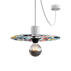 Ellepì Mini-Flachschirm mit geometrischen „Kaleidoscope“-Designs Geometrie 1, Durchmesser 24 cm – Made in Italy – Ansicht 4