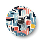 Ellepì Mini-Flachschirm mit geometrischen „Kaleidoscope“-Designs Geometrie 1, Durchmesser 24 cm – Made in Italy – Ansicht 3