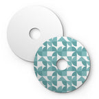 Mini-Teller-Lampenschirm Ellepì mit geometrischen Mustern 'Kaleidoscope' Geometrie 3, Durchmesser 24 cm – Made in Italy