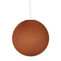Lampenschirm Sfera aus 100% handgearbeitetem Garn – Polyester Hummerorange