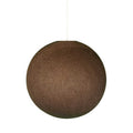 Sfera-Lampenschirm aus 100 % handgefertigtem Garn – Polyester Schokolade