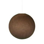 Sfera-Lampenschirm aus 100 % handgefertigtem Garn – Polyester Schokolade