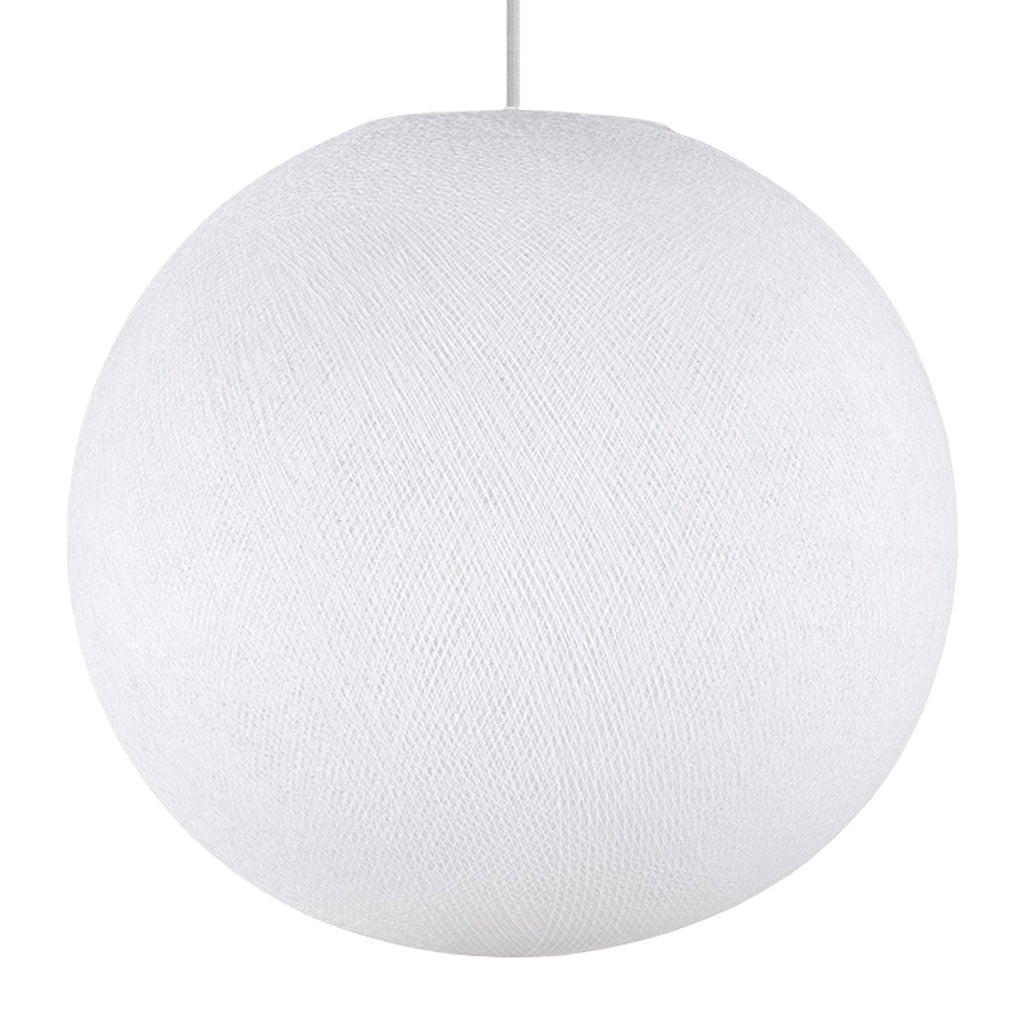 Sfera Light-Lampenschirm aus handgefertigtem Garn – Weißer Polyester