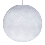 Sfera Light-Lampenschirm aus handgefertigtem Garn – Weißer Polyester – Ansicht 2
