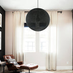 Sfera Light Lampenschirm aus handgefertigtem Faden – Polyester Anthrazitgrau – Ansicht 8
