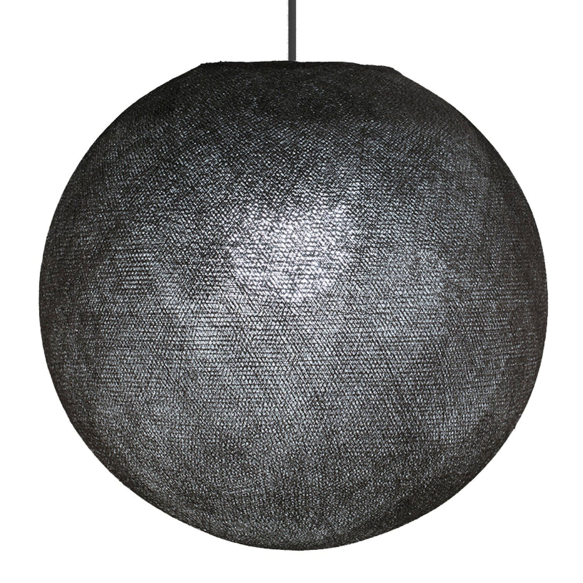 Sfera Light Lampenschirm aus handgefertigtem Faden – Polyester Anthrazitgrau – Ansicht 2