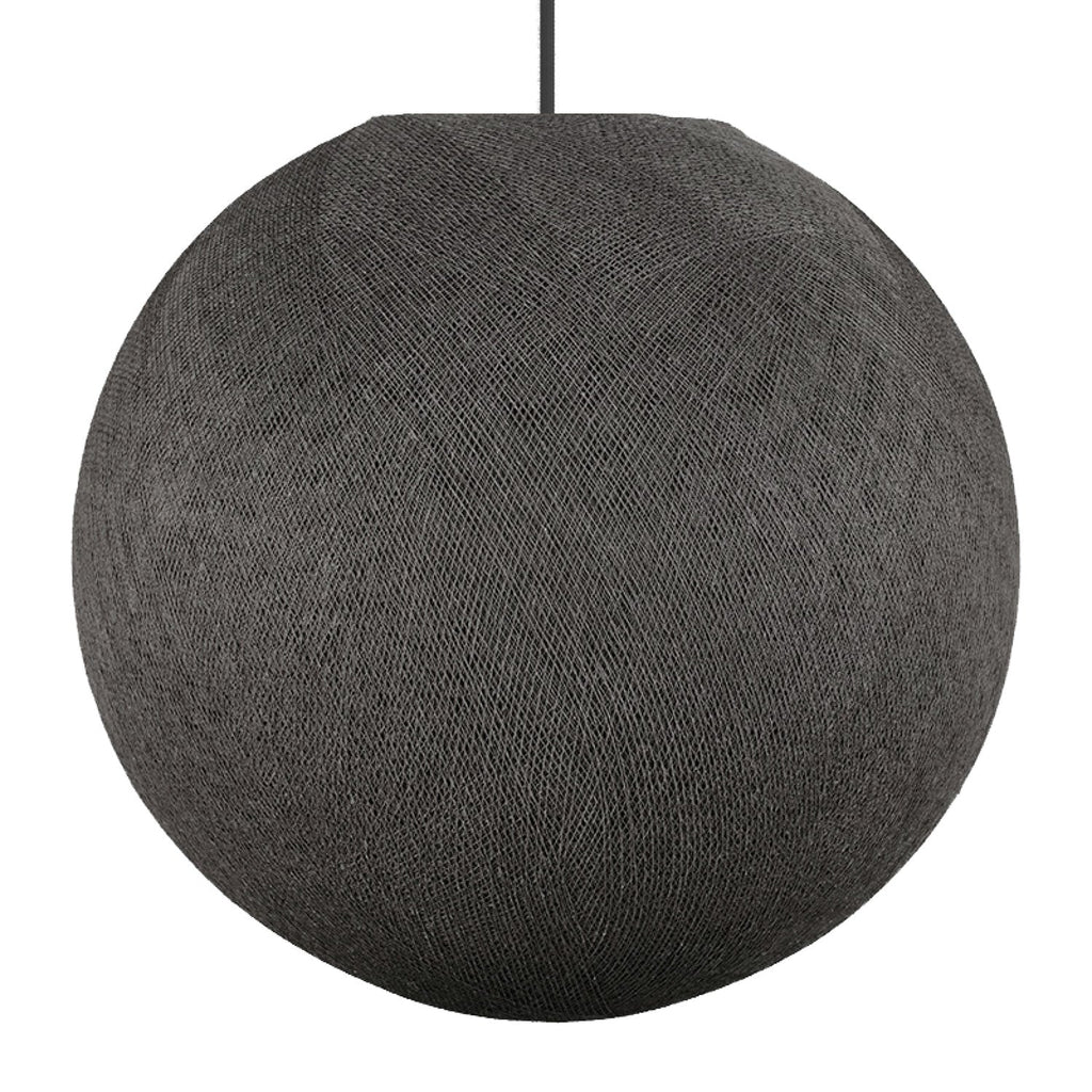 Sfera Light Lampenschirm aus handgefertigtem Faden – Polyester Anthrazitgrau