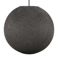 Sfera Light Lampenschirm aus handgefertigtem Faden – Polyester Anthrazitgrau