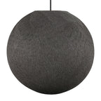 Sfera Light Lampenschirm aus handgefertigtem Faden – Polyester Anthrazitgrau