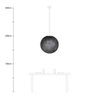 Sfera Light Lampenschirm aus handgefertigtem Faden – Polyester Anthrazitgrau – Ansicht 10