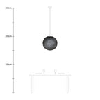 Sfera Light Lampenschirm aus handgefertigtem Faden – Polyester Anthrazitgrau – Ansicht 5