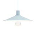 Lampenschirm Swing aus emailliertem Metall für Lampenfassungen E27 - Zuckerpapier-Blau