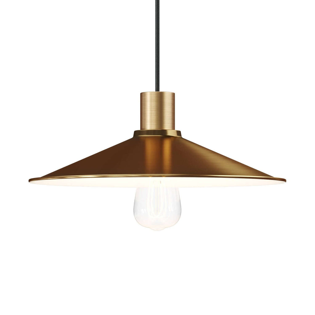 Lampenschirm Swing aus emailliertem Metall für Lampenfassungen E27 - Satinbronze