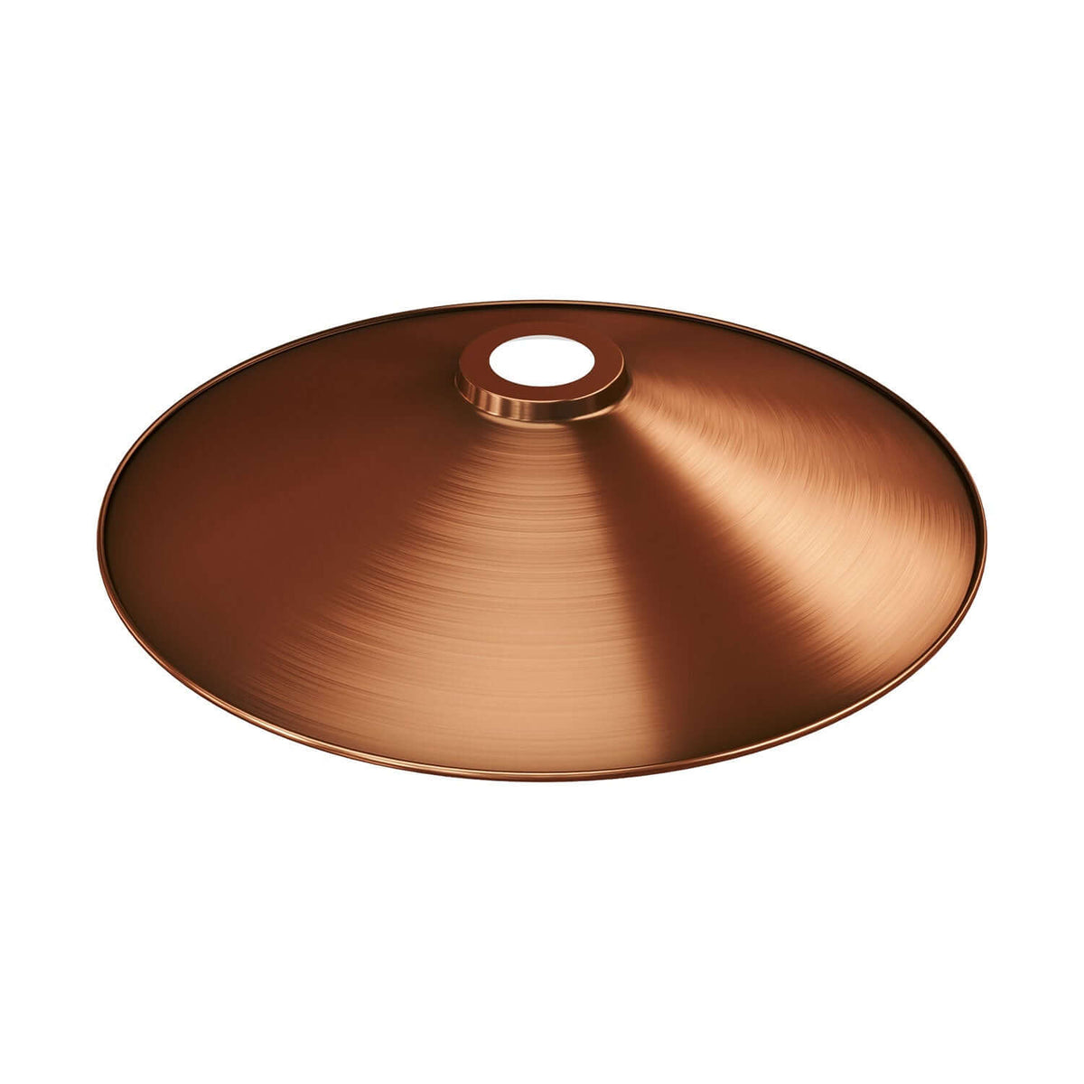 Lampenschirm Swing aus emailliertem Metall für Lampenfassungen E27 - Satin-Kupfer – Ansicht 3