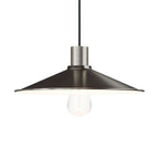 Lampenschirm Swing aus emailliertem Metall für Lampenfassungen E27 - Satin-Titan