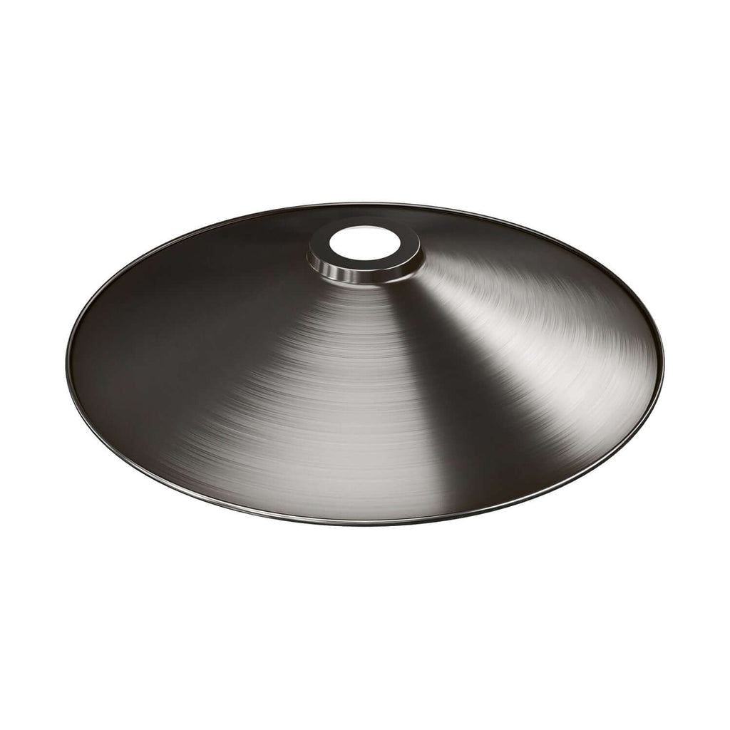 Lampenschirm Swing aus emailliertem Metall für Lampenfassungen E27 - Satin-Titan – Ansicht 3