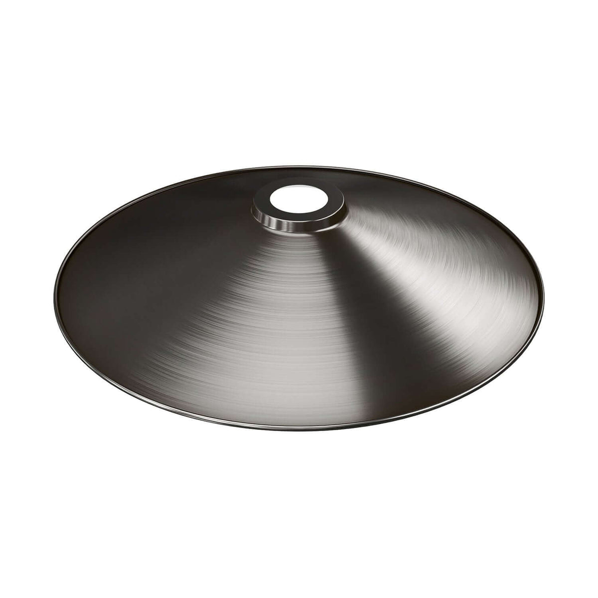 Lampenschirm Swing aus emailliertem Metall für Lampenfassungen E27 - Satin-Titan – Ansicht 3