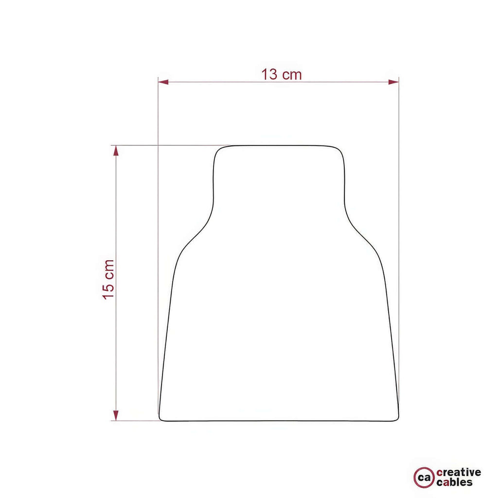 Keramiklampenschirm Vaso, Kollektion Materia - Made in Italy - Glänzend Weiß – Ansicht 4