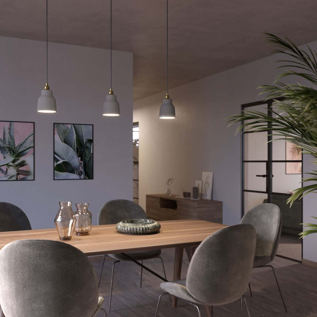 Vasenschirm aus Keramik, Kollektion Materia – Made in Italy – Betonoptik – Ansicht 2