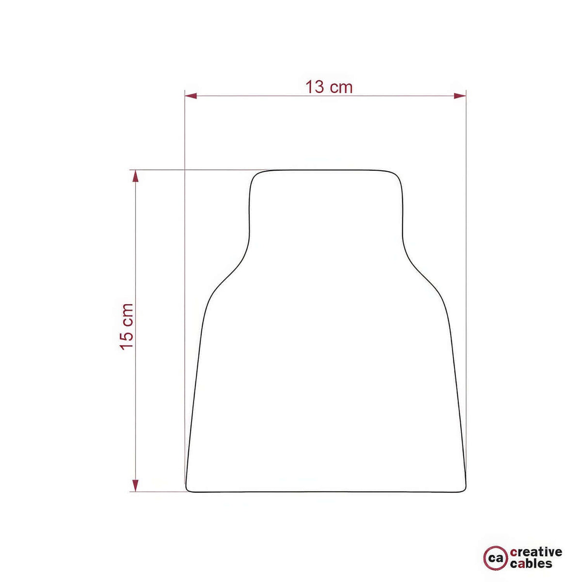 Lampenschirm Vaso aus Keramik, Kollektion Materia – Made in Italy – Gestreiftes Taupe – Ansicht 4