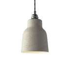 Lampenschirm Vaso aus Keramik, Kollektion Materia – Made in Italy – Gestreiftes Taupe