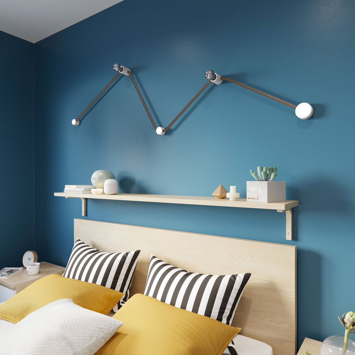 Kabeldurchführung aus Holz für Lichterkette und Filé-System. Made in Italy – Weiß. – Ansicht 6