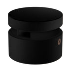 Kabeldurchführung aus Holz für Kettenbeleuchtung und Filé-System. Made in Italy – Schwarz – Ansicht 2