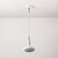 Pendelleuchte komplett mit Textilkabel, Metallteilen und 7-cm-Zugentlastung – Weiß