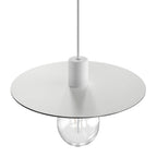 Ellepì-Übergrößenteller aus Dibond für Außenpendelleuchten, Durchmesser 40 cm – Made in Italy – Weiß – Ansicht 2