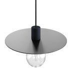 Oversize Ellepì-Platte aus Dibond für Außenpendelleuchten, Durchmesser 40 cm – Made in Italy – Schwarz – Ansicht 2