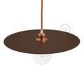 Ellepì-Übergroßer Teller aus lackiertem Eisen für Hängeleuchten, Durchmesser 40 cm – Made in Italy – Corten-Effekt
