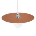 Ellepì Oversize-Teller aus lackiertem Eisen für Pendelleuchten, Durchmesser 40 cm - Made in Italy - Kupfer