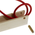 Pinocchio, verstellbare Wandhalterung aus Holz für Pendelleuchten – Neutral – Ansicht 6