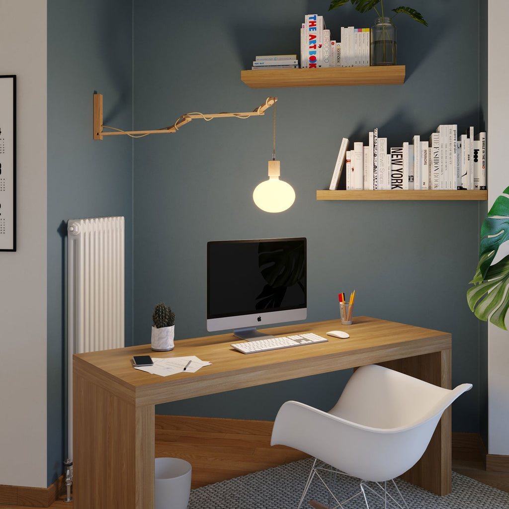 Pinocchio XL, verstellbare Wandhalterung aus Holz für Wandleuchten – Ansicht 3