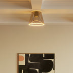 Design-Deckenleuchte mit Glühbirne Ghost in konischer Smoky-Form – Schwarz – Ansicht 2