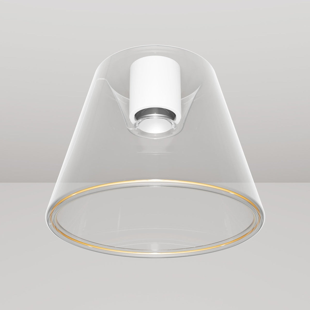 Design-Deckenleuchte mit Ghost-Glühbirne in Kegelform – Weiß – Ansicht 4