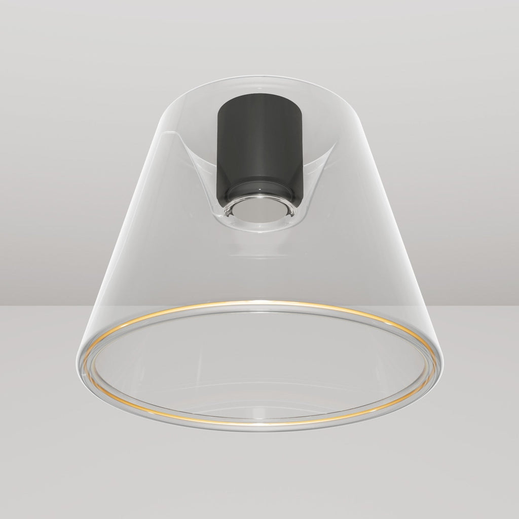 Design-Deckenleuchte mit Ghost-Kegelglühbirne – Schwarz – Ansicht 4