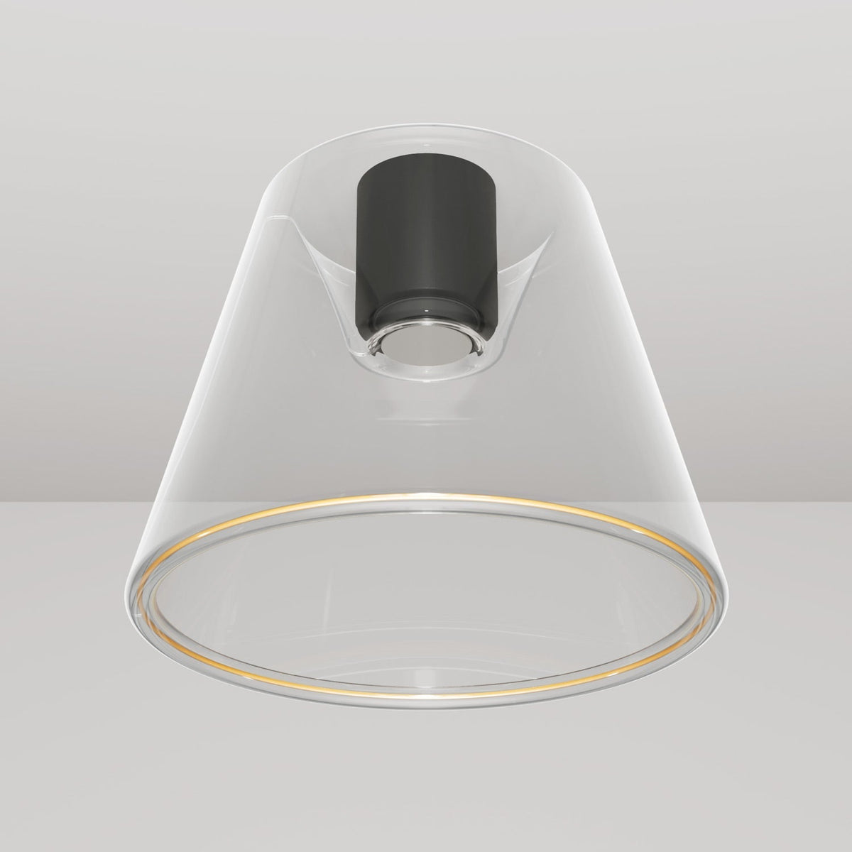 Design-Deckenleuchte mit Ghost-Kegelglühbirne – Schwarz – Ansicht 4