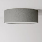 Stoff-Deckenleuchte Large Camelot Grau - Made in Italy