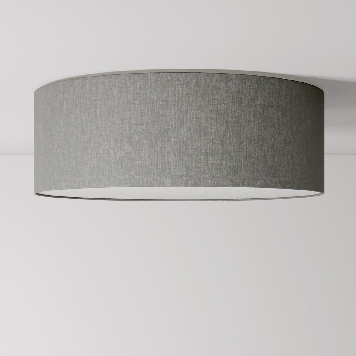 Stoff-Deckenleuchte Large Camelot Grau - Made in Italy
