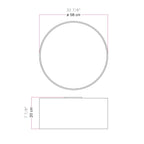 Deckenleuchte aus Stoff Large – Made in Italy – Raphia – Ansicht 7