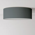 Deckenleuchte aus Stoff Large - Made in Italy - Dunkelgraue Teletta