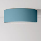 Deckenleuchte aus Stoff Large Teletta Azurblau – Made in Italy