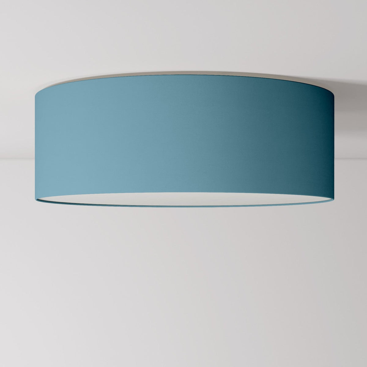 Deckenleuchte aus Stoff Large Teletta Azurblau – Made in Italy