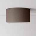 Deckenleuchte Medium Camelot braun aus Stoff – Made in Italy