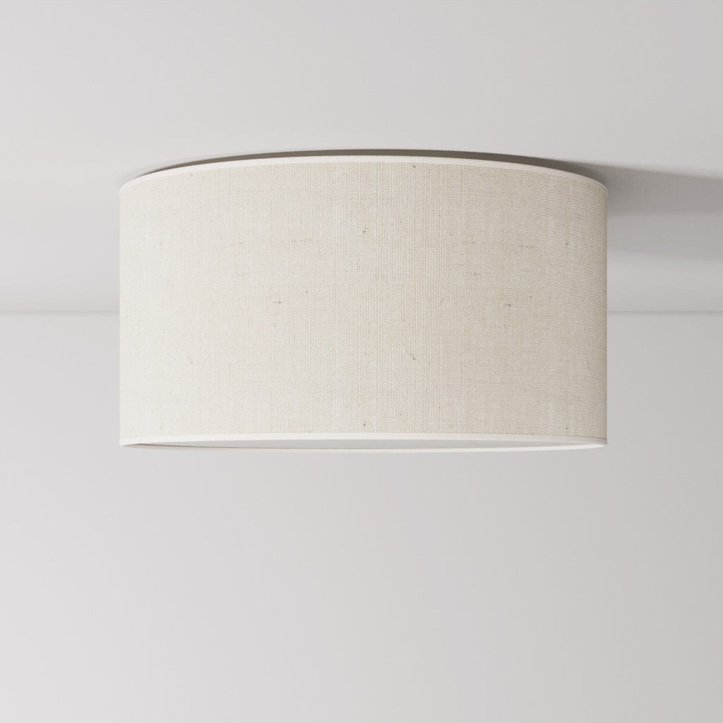 Deckenleuchte aus Stoff Medium Juta hell – Made in Italy