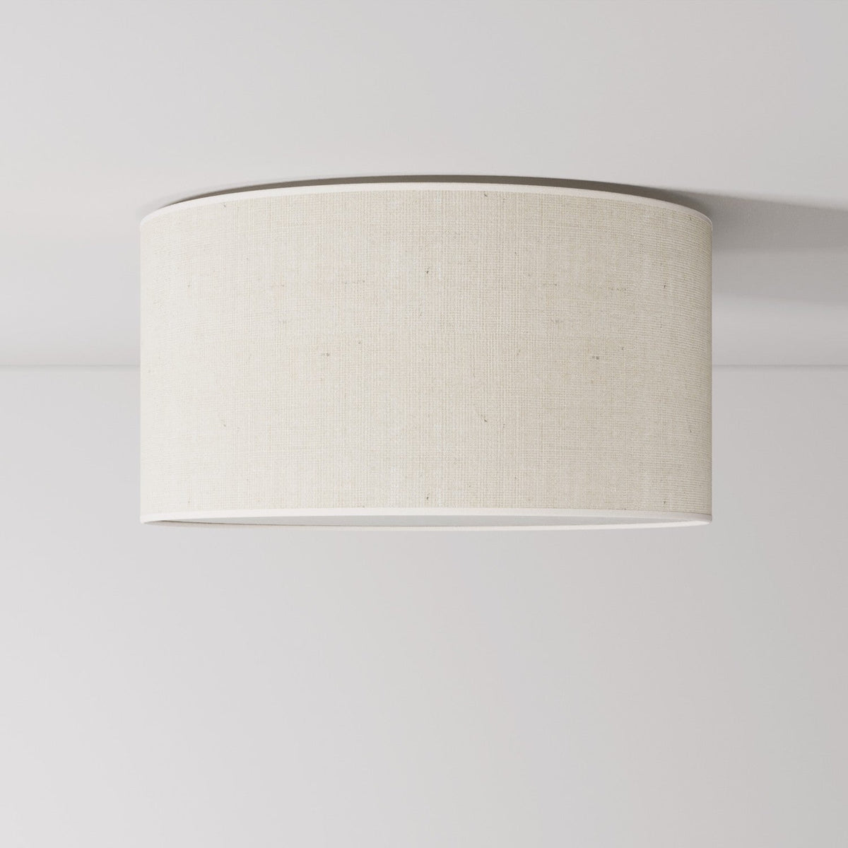Deckenleuchte aus Stoff Medium Juta hell – Made in Italy