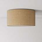 Deckenleuchte Medium aus naturbelassener Jute – Made in Italy