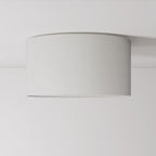 Deckenleuchte aus Stoff Medium Natur-Leinen – Made in Italy