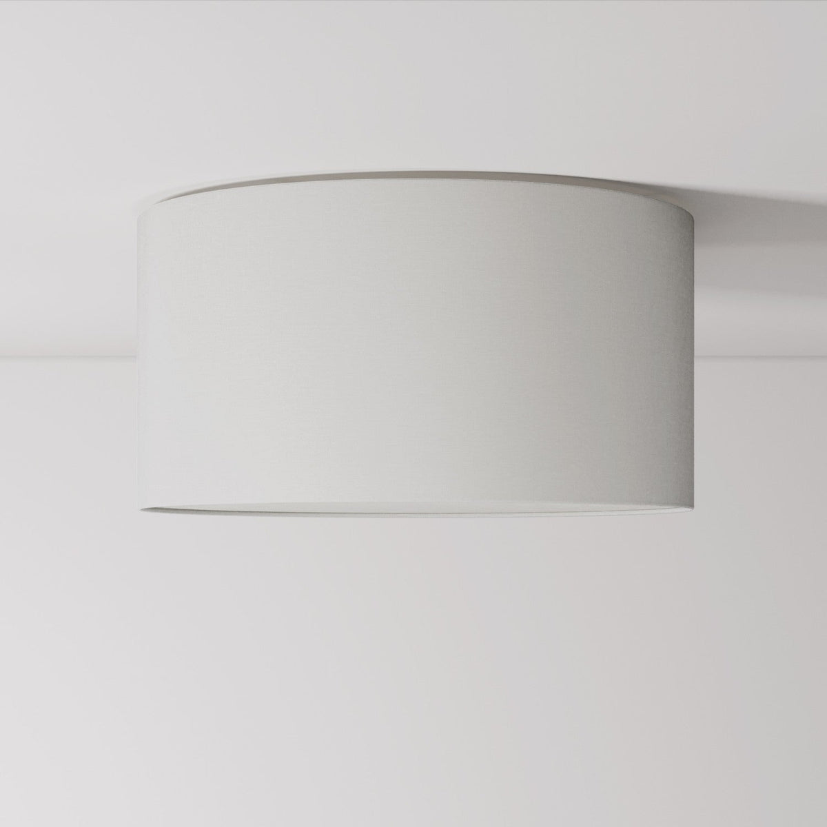Deckenleuchte aus Stoff Medium Natur-Leinen – Made in Italy
